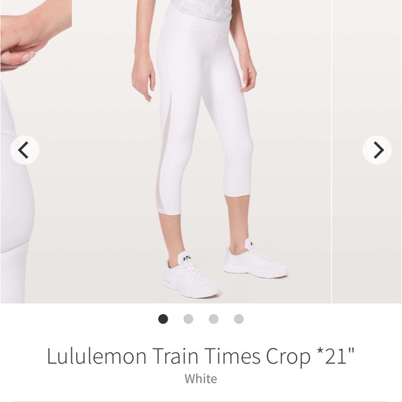 Lululemon Train Times Crop White - Picture 7 of 9